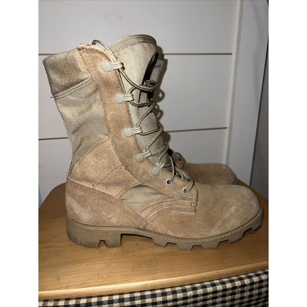 Vintage Ro Search Tan Military Boots Size 5.5 R Combat